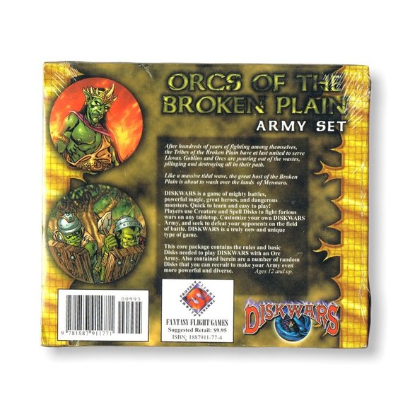 🍃2/$20🍃Fantasy Flight Games Diskwars: Orcs of the Broken Plain Army Set SEALED - Picture 3 of 4